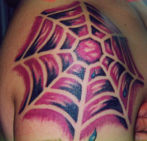 web tattoo by tatupaul