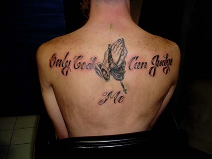only god can judge me tattoo by tatupaul
