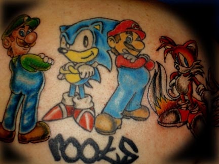 super mario brothers tattoo by tatupaul