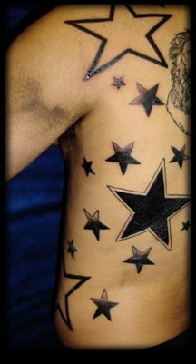 star tattoos by tatupaul.com