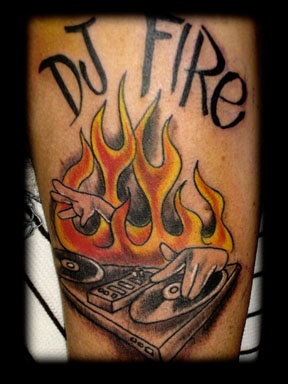 dj tattoo by tatupaul