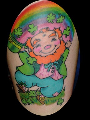 irish rainbow tattoo by tatupaul
