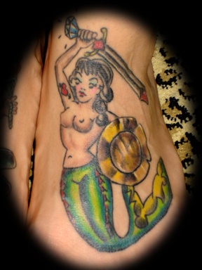 mermaid tattoo by tatupaul