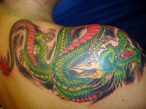 japanese dragon tattoo by tatupaul