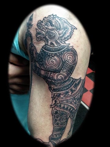 muay thai tattoo by tatupaul.com