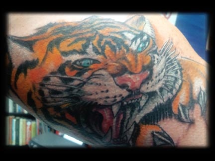 tiger tattoo by tatupaul.com