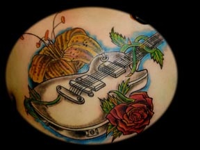 guitar hero tattoo by tatupaul.com