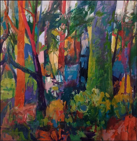 landscape, abstract_landscape, oil_painting, woods, contemporary_art, trees, contemporary_art, nature, colorful, large_painting