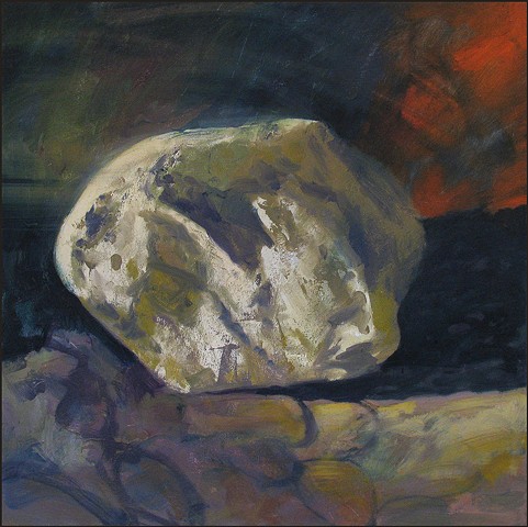 oil, stone, rock, abstract, representational, colorful, painterly, landscape