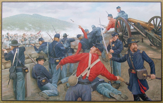 mural, outdoor mural, Civil War, historical illustration