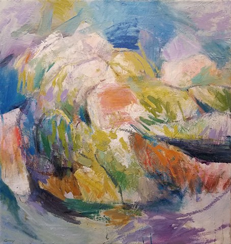 abstract, oil painting, oil on canvas, landscape