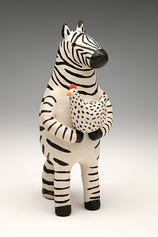 Zebra with Chicken