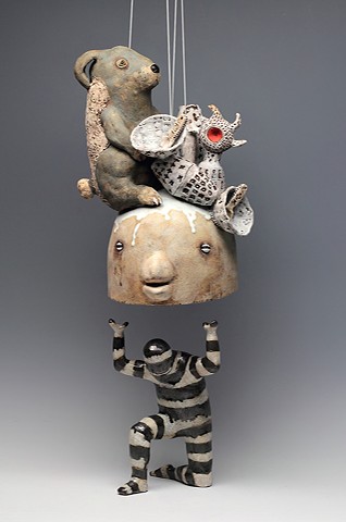 ceramic figure animal rabbit by Sara Swink