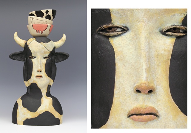 clay ceramic sculpture animal by sara swink