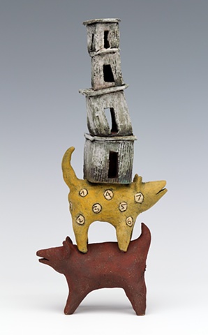 clay ceramic sculpture animal by sara swink anselm Keifer
