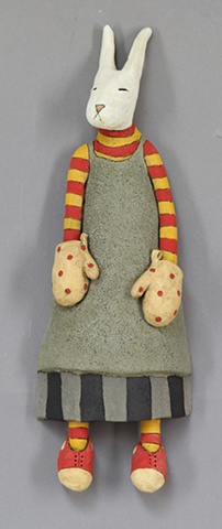 clay ceramic sculpture animal by sara swink