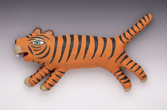Open-Mouthed Wall Tiger