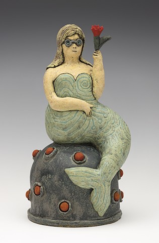 Buoyant (Mermaid with Tulip)