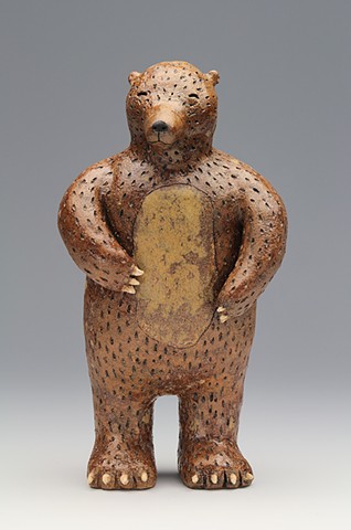 ceramic figure animal bear by Sara Swink