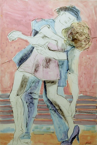 Mixed media, graphite and acrylic on Yupo synthetic paper by Barbara Felix