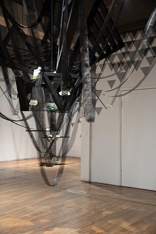 Heather Brammeier artwork installation collaboration carry weight hold light