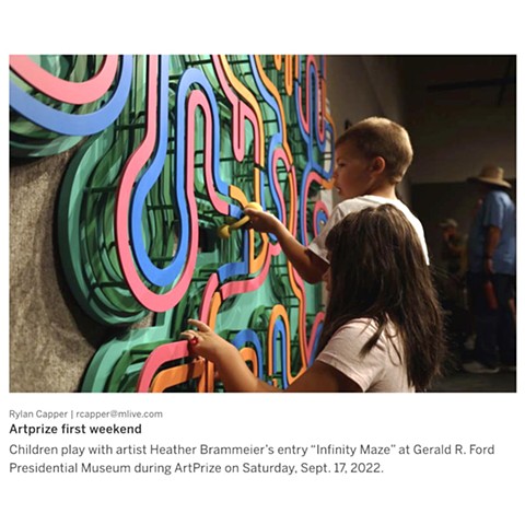 Heather Brammeier interactive art installation artprize puzzle art play children’s art	 