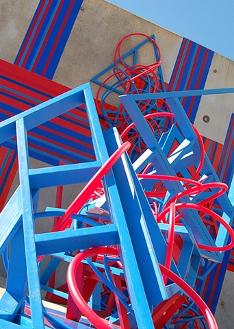 Heather Brammeier artwork sculpture installation PEX tubing immersive colorful abstract ArtPrize7 SENSE UICA