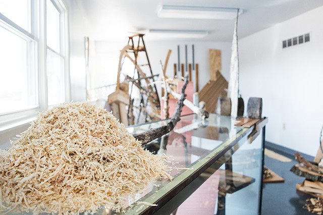 heather brammeier jessica bingham collaboration art installation reclaimed materials