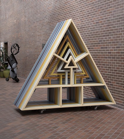 heather brammeier triangle bench south bend museum of art interactive art