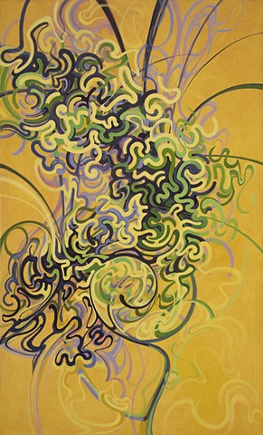 Heather Brammeier Oil Painting Willow Tree Leaves Abstraction