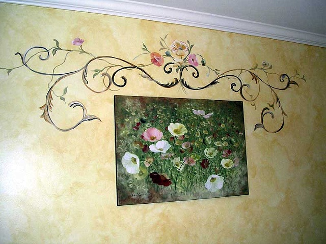 Parchement Walls and Scrollwork