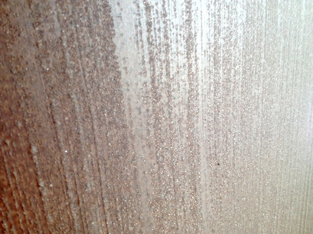 glass bead and metallic finish