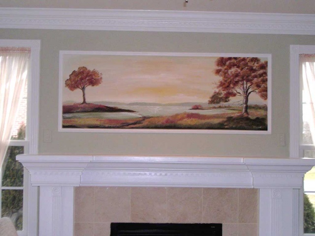 Landscape Mural in Panel Modeling