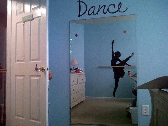Ballerina mural