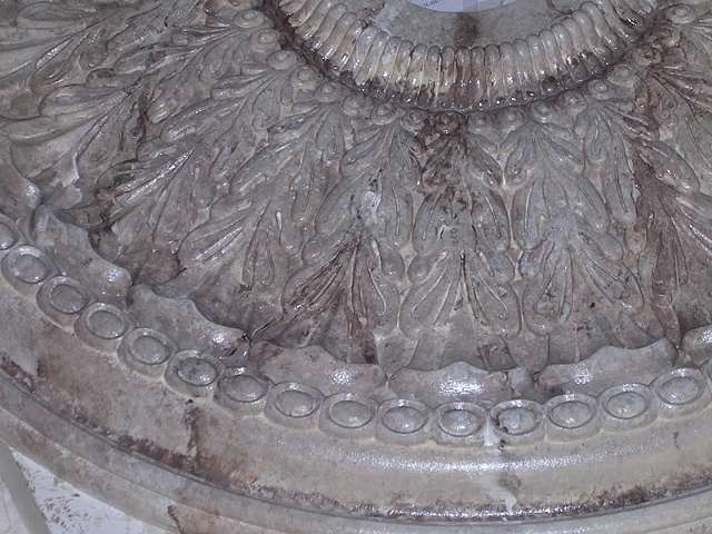 Glazed ceiling medallion