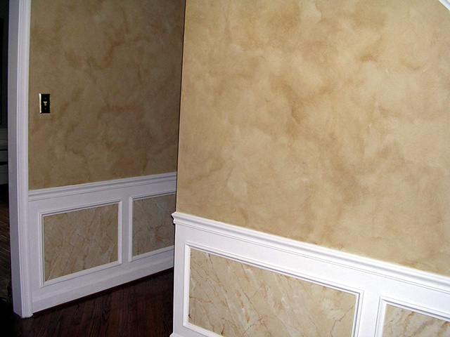 Aged Parchment Walls and Marbled Boxes