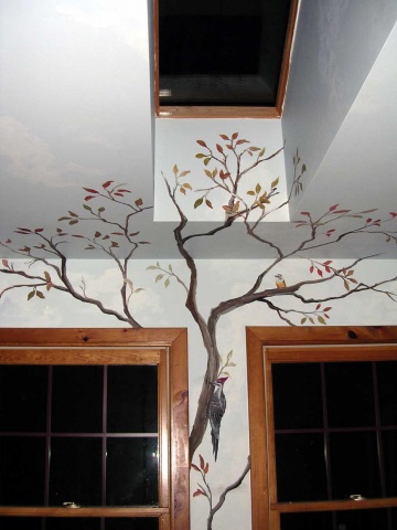 Sunroom Wood Peeker Detail
