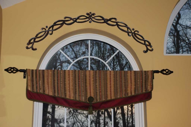 Iron Scrollwork Arch