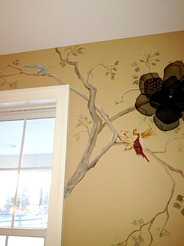 Fairy sitting a a branch detail