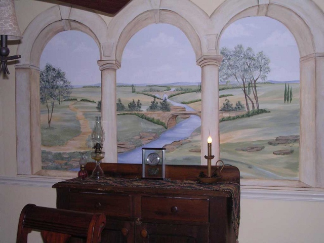 Arched Window Landscape
