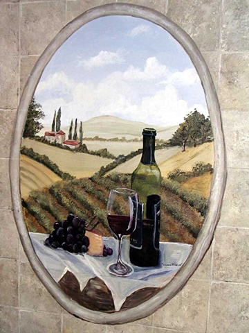 Wine Trompe L'oeil Paintings