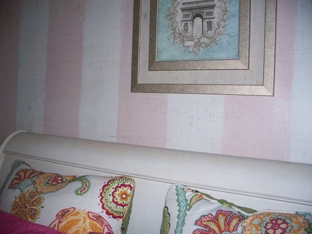 Textured linen stripes