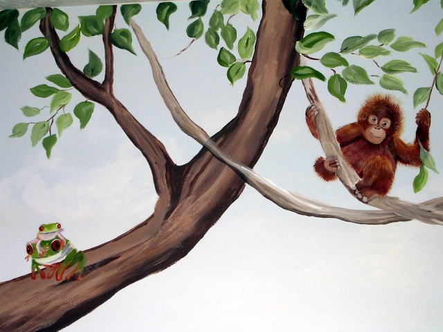Jungle Mural Detail 