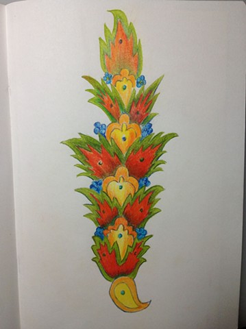 Sketchbook: Design - Persian, Flowers