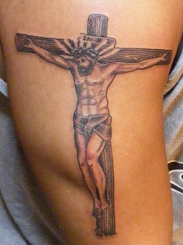 crucifix tattoo steven williamson tattoo artist providence rhode island (ri) 