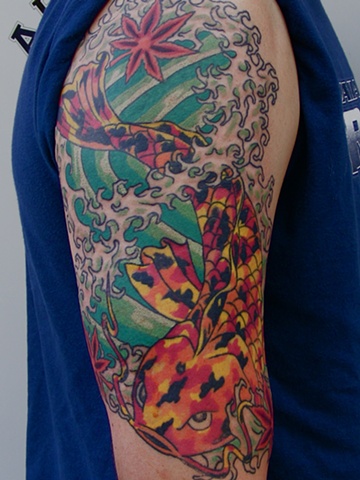 Koi fISH steven williamson tattoo artist providence rhode island (ri) 