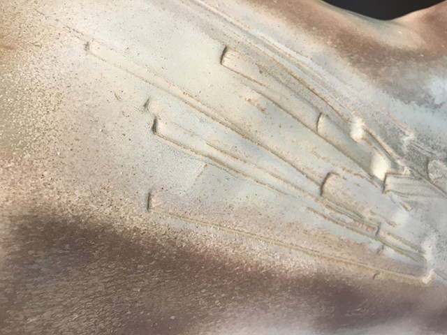 Detail of glaze Female Vase 2