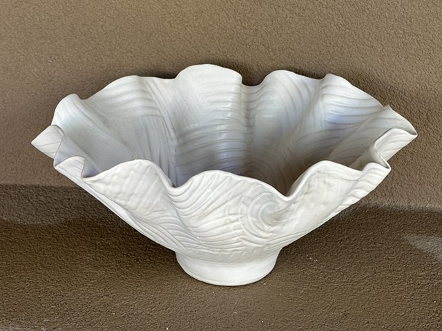 White Wavy Bowl
