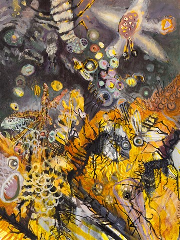 Untitled (amber, sea creatures)