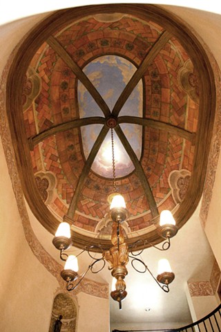 Tuscan Dome Trompe L'Oeil